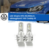0 Abbaglianti LED H15 24,000Lm per VW Caddy III 2004-2010 con DRL H15: Kit LED Shark 24.000Lm - Luci Diurne DRL e Abbaglianti Canbus