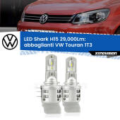 0 Abbaglianti LED H15 24,000Lm per VW Touran 1T3 2010 -2015 H15: Kit LED Shark 24.000Lm - Luci Diurne DRL e Abbaglianti Canbus
