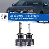0 Abbaglianti LED H7 24,000Lm per Alfa romeo GT 2003 -2010 H7: Kit LED BrightStar 24.000Lm