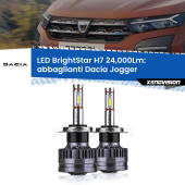 0 Abbaglianti LED H7 24,000Lm per Dacia Jogger con fari led H7: Kit LED BrightStar 24.000Lm
