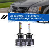 0 Abbaglianti LED H7 24,000Lm per Dodge Caravan RG_ 2000 -2007 H7: Kit LED BrightStar 24.000Lm