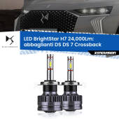 0 Abbaglianti LED H7 24,000Lm per DS DS 7 Crossback 2022 in poi H7: Kit LED BrightStar 24.000Lm