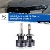 0 Abbaglianti LED H7 24,000Lm per DS DS 9 in poi H7: Kit LED BrightStar 24.000Lm