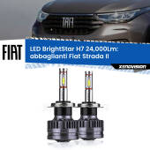0 Abbaglianti LED H7 24,000Lm per Fiat Strada II 2º restyling H7: Kit LED BrightStar 24.000Lm