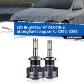 0 Abbaglianti LED H7 24,000Lm per Jaguar XJ X350, X358 2003 -2009 H7: Kit LED BrightStar 24.000Lm