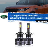 0 Abbaglianti LED H7 24,000Lm per Land rover Discovery III L319 2004 -2009 H7: Kit LED BrightStar 24.000Lm