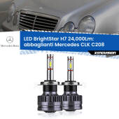 0 Abbaglianti LED H7 24,000Lm per Mercedes CLK C208 1997 -2002 H7: Kit LED BrightStar 24.000Lm