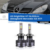 0 Abbaglianti LED H7 24,000Lm per Mercedes SLK R171 2004 -2011 H7: Kit LED BrightStar 24.000Lm