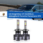 0 Abbaglianti LED H7 24,000Lm per Porsche Panamera 970 Full-beam spotlight con fari Bi-Xenon H7: Kit LED BrightStar 24.000Lm