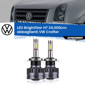 0 Abbaglianti LED H7 24,000Lm per VW Crafter  2006 -2016 H7: Kit LED BrightStar 24.000Lm