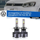 0 Abbaglianti LED H7 24,000Lm per VW Polo 6R, 6C 2009 -2017 H7: Kit LED BrightStar 24.000Lm
