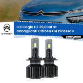 0 Abbaglianti LED H7 29,000Lm per Citroën C4 Picasso II 2013 in poi H7: Kit LED Eagle V2.0 29.000Lm