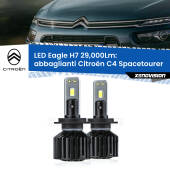 0 Abbaglianti LED H7 29,000Lm per Citroën C4 Spacetourer  2018 in poi H7: Kit LED Eagle V2.0 29.000Lm