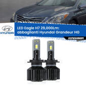 0 Abbaglianti LED H7 29,000Lm per Hyundai Grandeur HG 2011 -2016 H7: Kit LED Eagle V2.0 29.000Lm