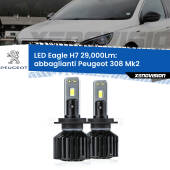 0 Abbaglianti LED H7 29,000Lm per Peugeot 308 Mk2 restyling H7: Kit LED Eagle V2.0 29.000Lm