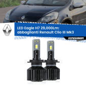 0 Abbaglianti LED H7 29,000Lm per Renault Clio III  2005 -2011 H7: Kit LED Eagle V2.0 29.000Lm