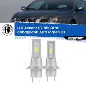 0 Abbaglianti LED H7 9600Lm per Alfa romeo GT 2003 -2010 H7: Kit LED Accent 9.600LM