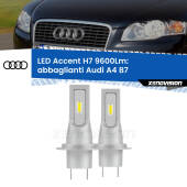 0 Abbaglianti LED H7 9600Lm per Audi A4 B7 2004 -2008 H7: Kit LED Accent 9.600LM