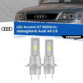 0 Abbaglianti LED H7 9600Lm per Audi A6 C5 1997 -2004 H7: Kit LED Accent 9.600LM