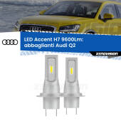 0 Abbaglianti LED H7 9600Lm per Audi Q2 2016 -2018 H7: Kit LED Accent 9.600LM