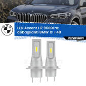 0 Abbaglianti LED H7 9600Lm per BMW X1 F48 2016 -2021 H7: Kit LED Accent 9.600LM