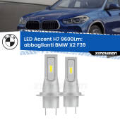0 Abbaglianti LED H7 9600Lm per BMW X2 F39 2017 in poi H7: Kit LED Accent 9.600LM