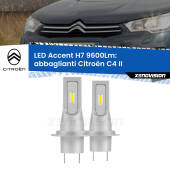 0 Abbaglianti LED H7 9600Lm per Citroën C4 II restyling H7: Kit LED Accent 9.600LM