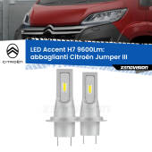 0 Abbaglianti LED H7 9600Lm per Citroën Jumper III in poi H7: Kit LED Accent 9.600LM