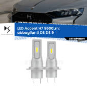 0 Abbaglianti LED H7 9600Lm per DS DS 9 in poi H7: Kit LED Accent 9.600LM