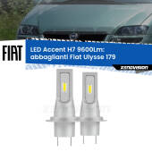 0 Abbaglianti LED H7 9600Lm per Fiat Ulysse 179 2002 -2011 H7: Kit LED Accent 9.600LM