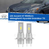 0 Abbaglianti LED H7 9600Lm per Hyundai Grandeur TG 2005 -2011 H7: Kit LED Accent 9.600LM