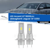 0 Abbaglianti LED H7 9600Lm per Jaguar XF X250 2007 -2011 H7: Kit LED Accent 9.600LM