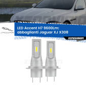 0 Abbaglianti LED H7 9600Lm per Jaguar XJ X308 1997 -2003 H7: Kit LED Accent 9.600LM
