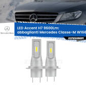 0 Abbaglianti LED H7 9600Lm per Mercedes Classe-M W166 2011 -2015 H7: Kit LED Accent 9.600LM