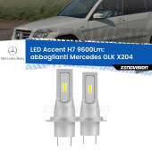 0 Abbaglianti LED H7 9600Lm per Mercedes GLK X204 2008 -2012 H7: Kit LED Accent 9.600LM