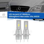 0 Abbaglianti LED H7 9600Lm per Mercedes Vito W639 2003 -2010 H7: Kit LED Accent 9.600LM