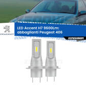 0 Abbaglianti LED H7 9600Lm per Peugeot 406 1995 -2004 H7: Kit LED Accent 9.600LM