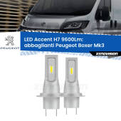 0 Abbaglianti LED H7 9600Lm per Peugeot Boxer Mk3 2014 in poi H7: Kit LED Accent 9.600LM