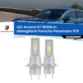 0 Abbaglianti LED H7 9600Lm per Porsche Panamera 970 Full-beam spotlight con fari Bi-Xenon H7: Kit LED Accent 9.600LM