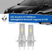0 Abbaglianti LED H7 9600Lm per Renault Laguna III X91 2007 -2015 H7: Kit LED Accent 9.600LM