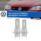 0 Abbaglianti LED H7 9600Lm per VW Golf 5 2003 -2009 H7: Kit LED Accent 9.600LM