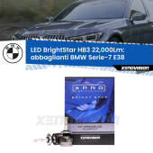 0 Abbaglianti LED HB3 22,000Lm per BMW Serie-7 E38 1998 -2001 HB3 Kit LED BrightStar 22000Lm