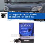 0 Abbaglianti LED HB3 22,000Lm per Fiat Doblo 263 2015 -2016 HB3 Kit LED BrightStar 22000Lm