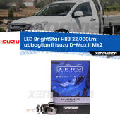 0 Abbaglianti LED HB3 22,000Lm per Isuzu D-Max II Mk2 a parabola doppia HB3 Kit LED BrightStar 22000Lm
