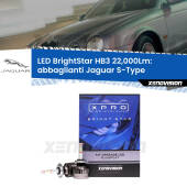 0 Abbaglianti LED HB3 22,000Lm per Jaguar S-Type 1999 -2007 HB3 Kit LED BrightStar 22000Lm