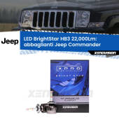 0 Abbaglianti LED HB3 22,000Lm per Jeep Commander 2005 -2010 HB3 Kit LED BrightStar 22000Lm