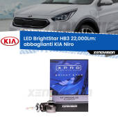 0 Abbaglianti LED HB3 22,000Lm per KIA Niro  fari alogeni HB3 Kit LED BrightStar 22000Lm