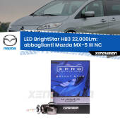 0 Abbaglianti LED HB3 22,000Lm per Mazda MX-5 III NC 2008 -2014 HB3 Kit LED BrightStar 22000Lm
