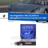 0 Abbaglianti LED HB3 22,000Lm per Porsche Carrera GT 980 2003 -2006 HB3 Kit LED BrightStar 22000Lm