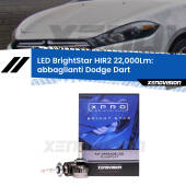 0 Abbaglianti LED HIR2 22,000Lm per Dodge Dart 2012 in poi HIR2 9012 Kit LED BrightStar 22000Lm